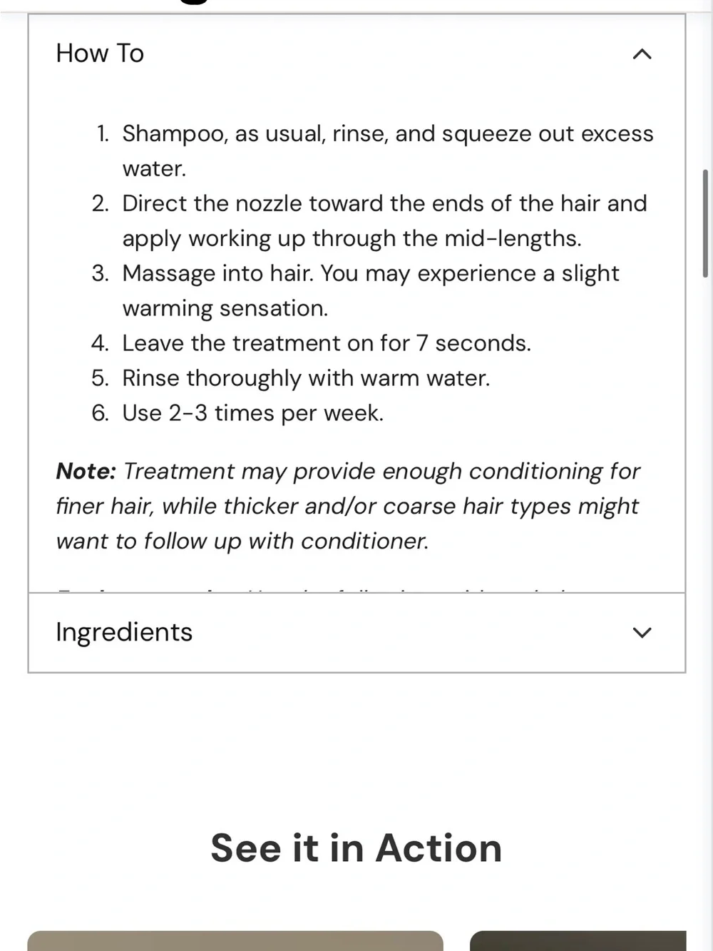 NWOB Lange Hydro Therapy 7 Second Repair Treatment